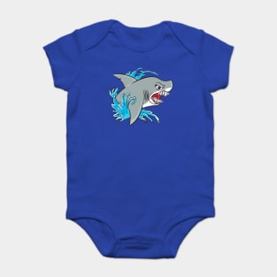 Shark out of water Baby Bodysuit
